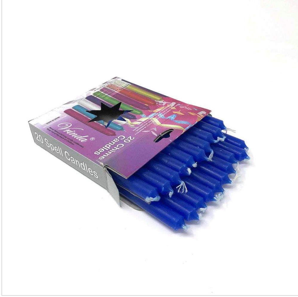 CHIME Set of 20 piece BLUE 4” ritual candles