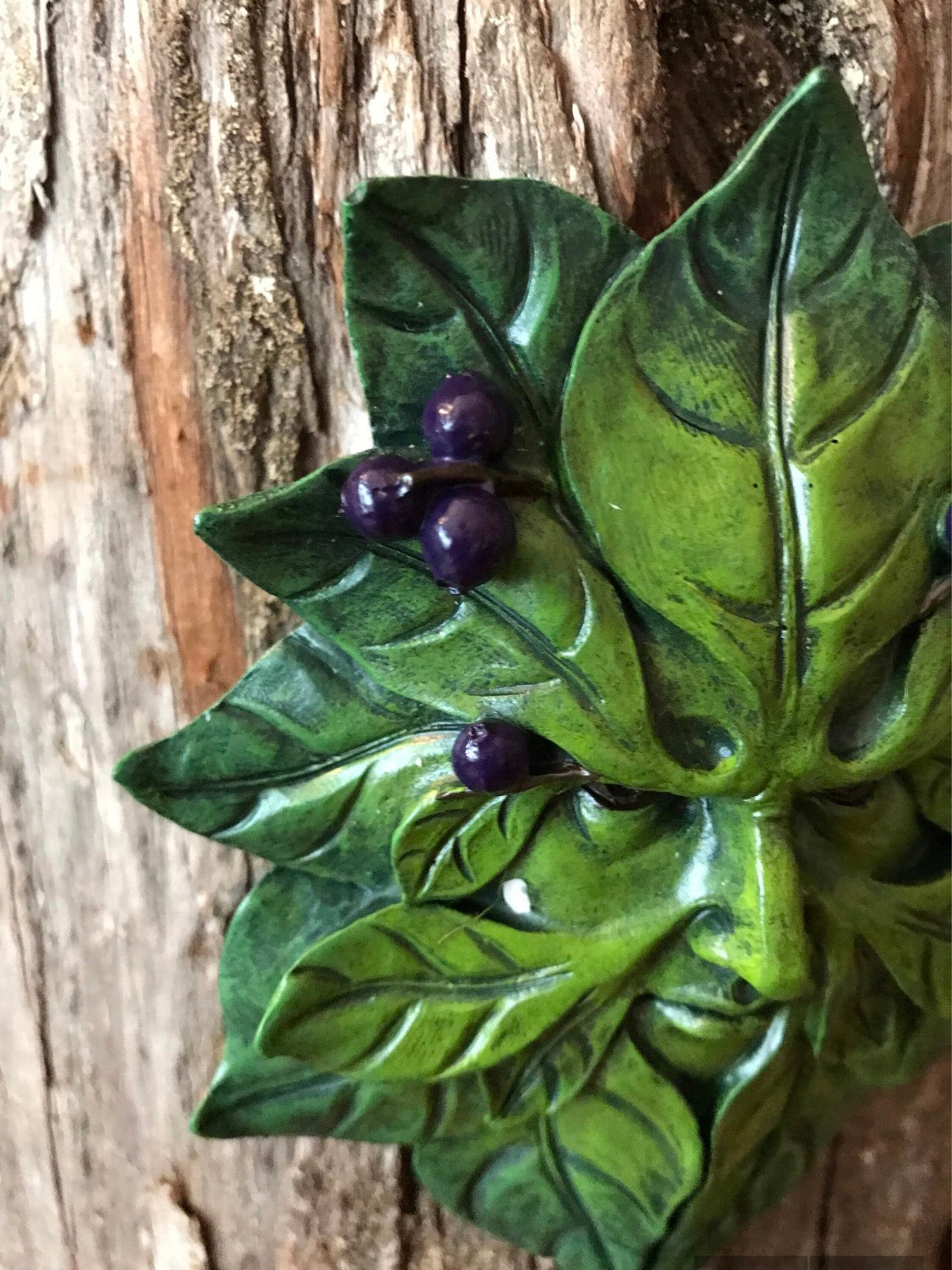 Blueberry Green man figure for your lawn decor fairy garden green man garden decoration