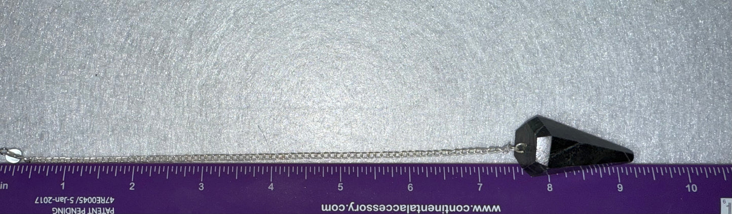 Very cool Serpentine Pendulum is  1.75” and with chain is 9.25”