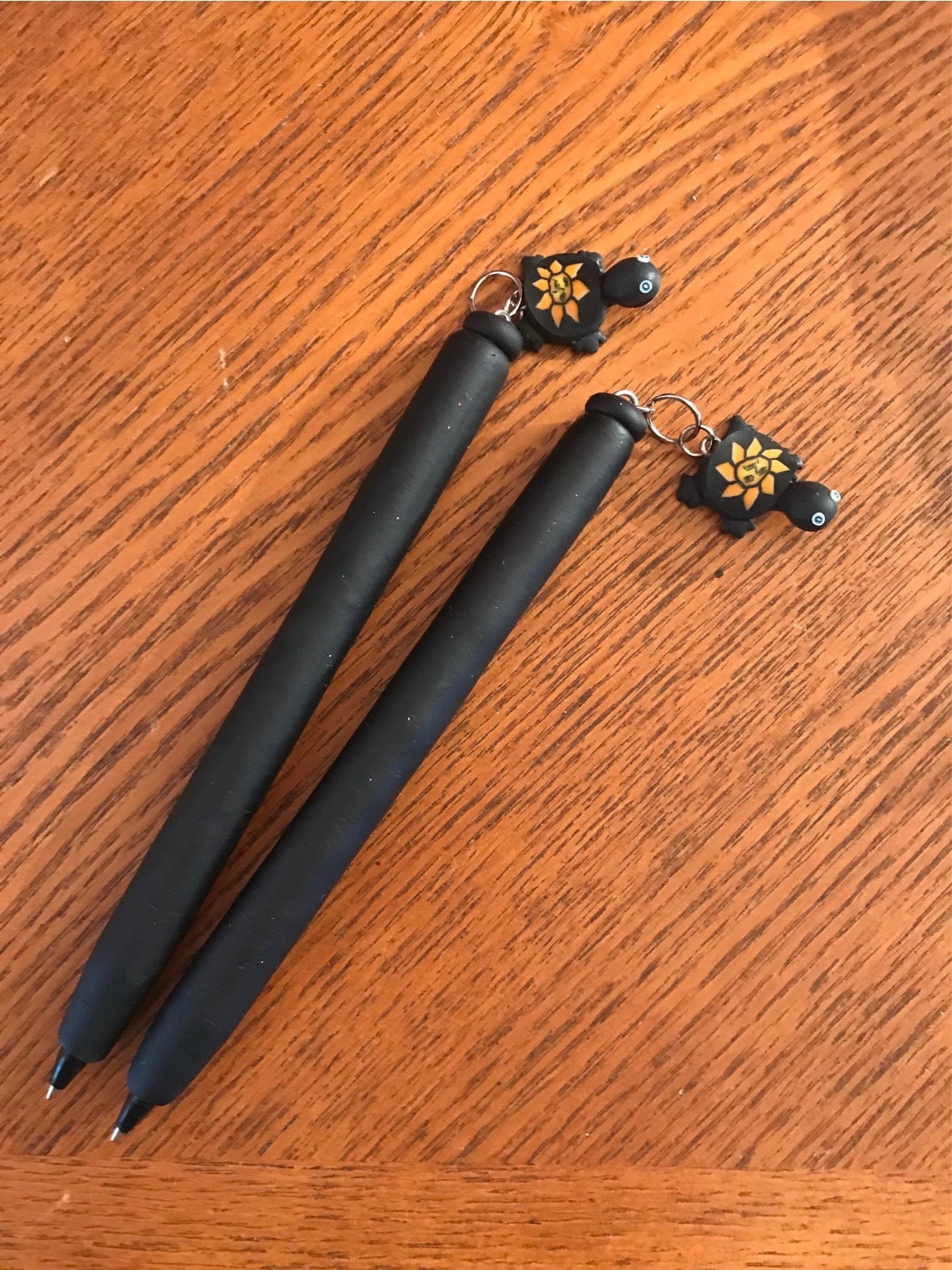 Inkcantations!! Black Turtle refillable polymer clay pens.