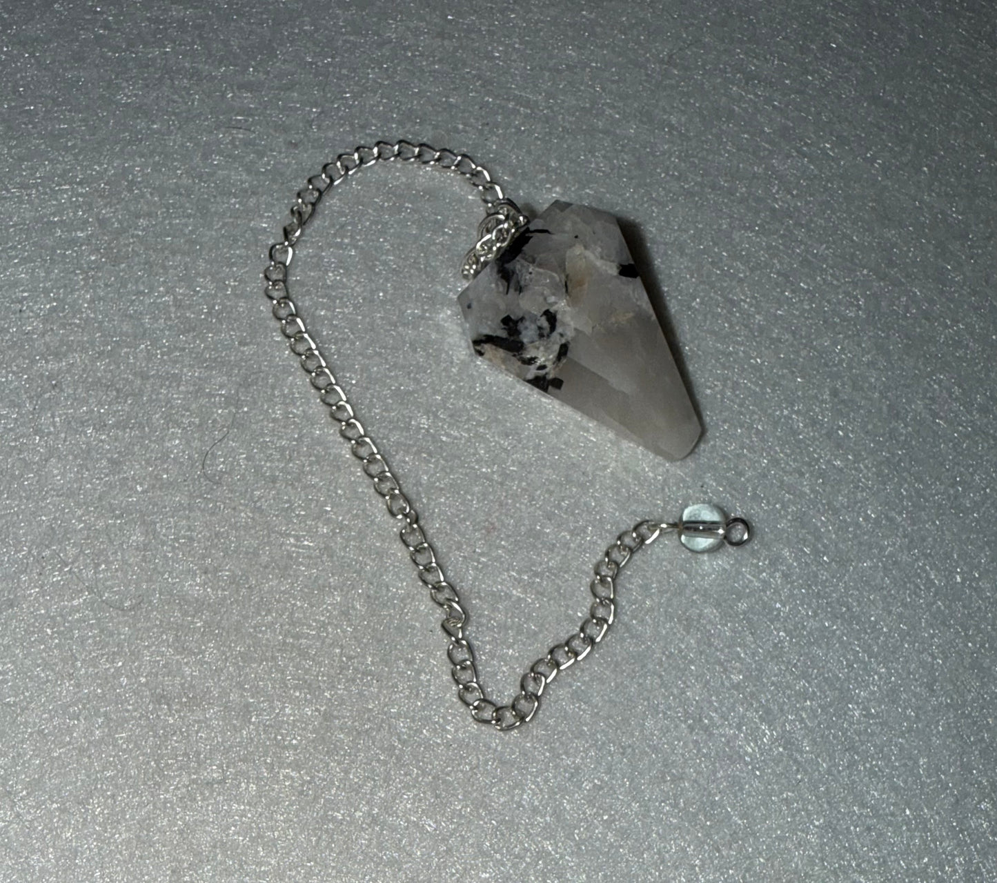 Rainbow moonstone Pendulum for meditation, dowsing, Reiki etc