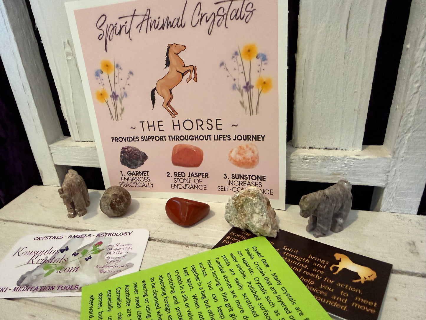 Spirit animal crystal gift set - The Horse