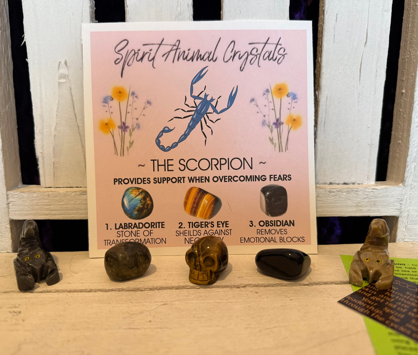 Spirit animal crystal gift set - The Scorpion
