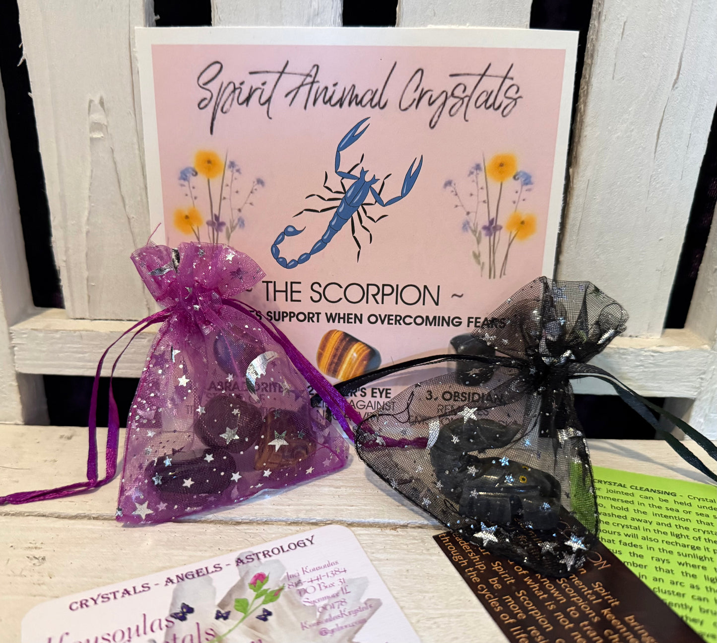 Spirit animal crystal gift set - The Scorpion