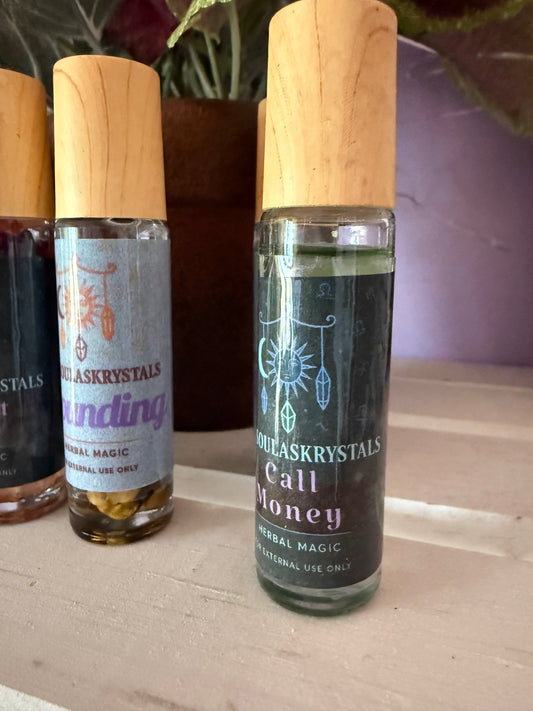 Green Aventurine & Money Oil Roll-On – Call Money Attraction Blend