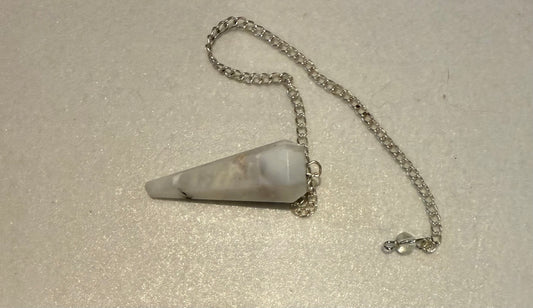 Rainbow moonstone Pendulum for meditation, dowsing, Reiki etc