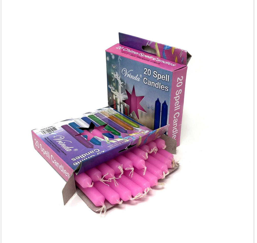 CHIME Set of 20 piece PINK 4” ritual candles -MINI