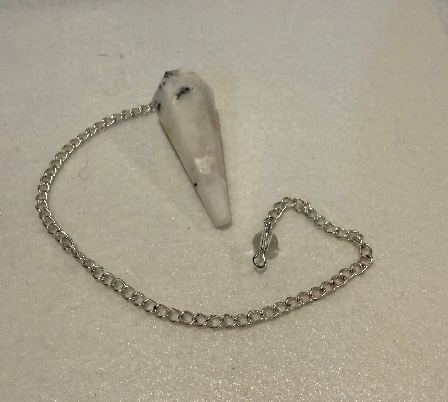 Rainbow moonstone Pendulum for meditation, dowsing, Reiki etc