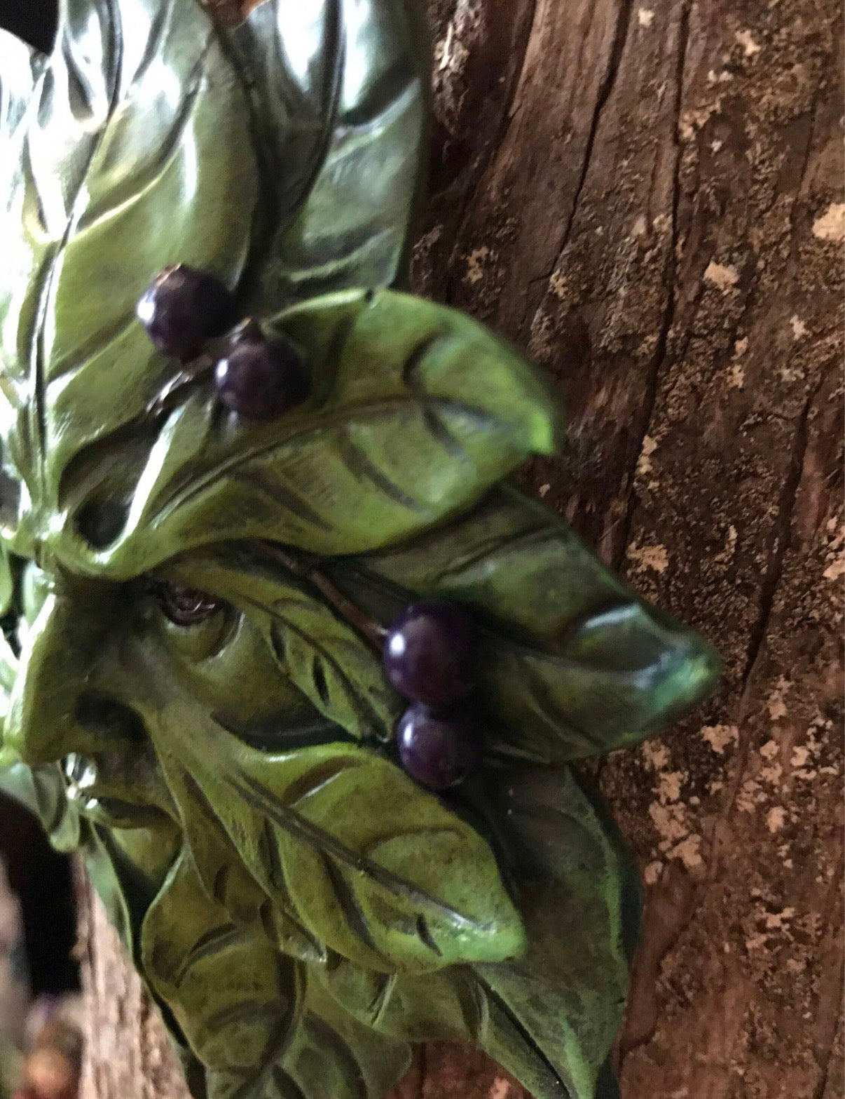 Blueberry Green man figure for your lawn decor fairy garden green man garden decoration