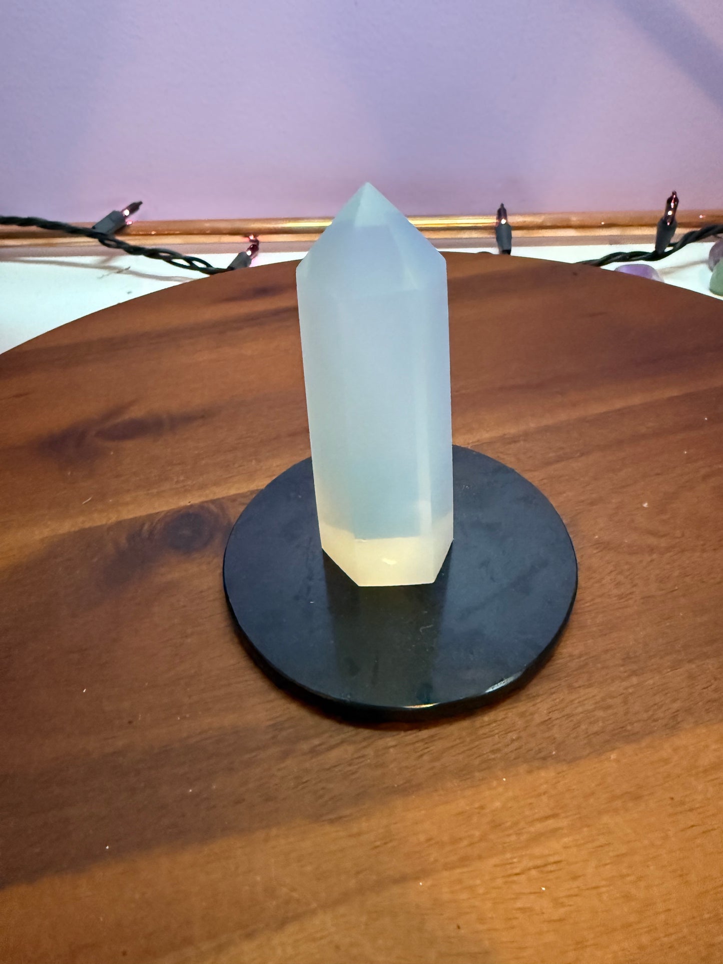 Opalite Polished Point approximately 3 1/8” & 2.7 ounces