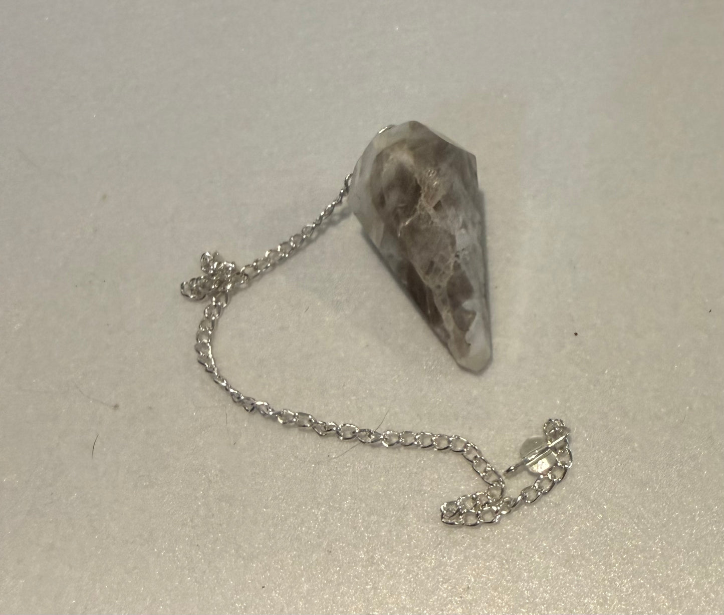 Beautiful Rainbow moonstone Pendulum for meditation, dowsing, Reiki etc