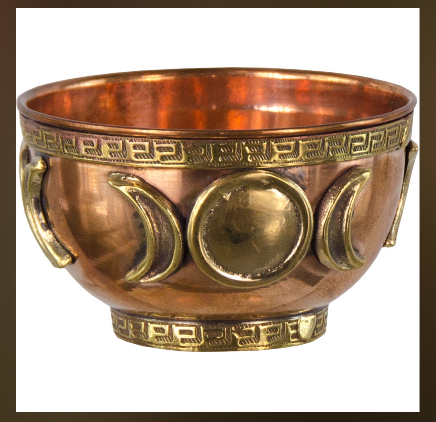 Copper Bowl Incense & Charcoal Burner - Triple Moon