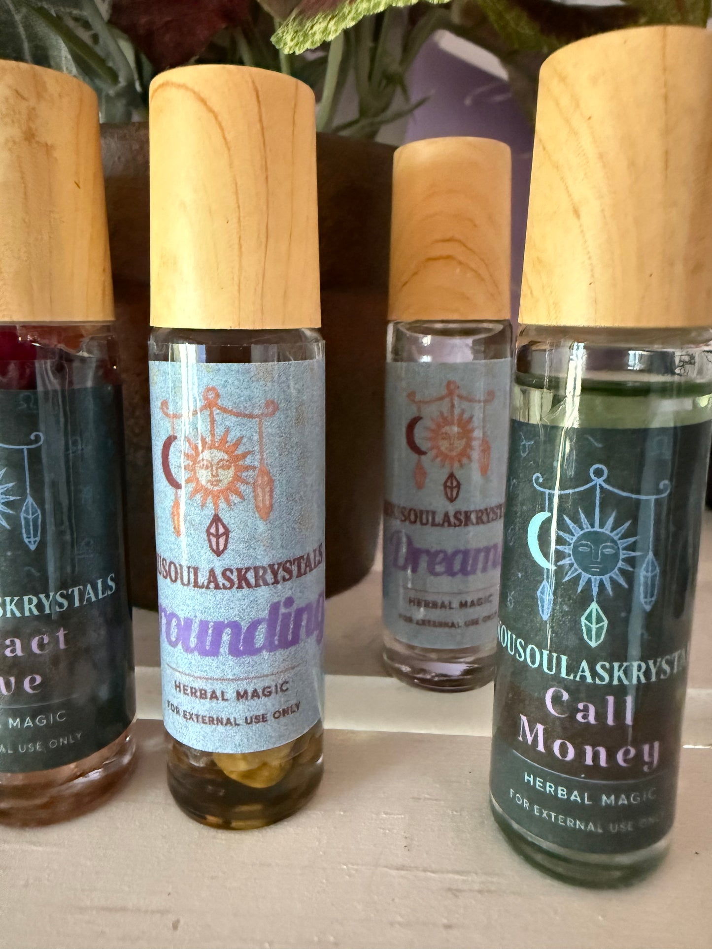Green Aventurine & Money Oil Roll-On – Call Money Attraction Blend