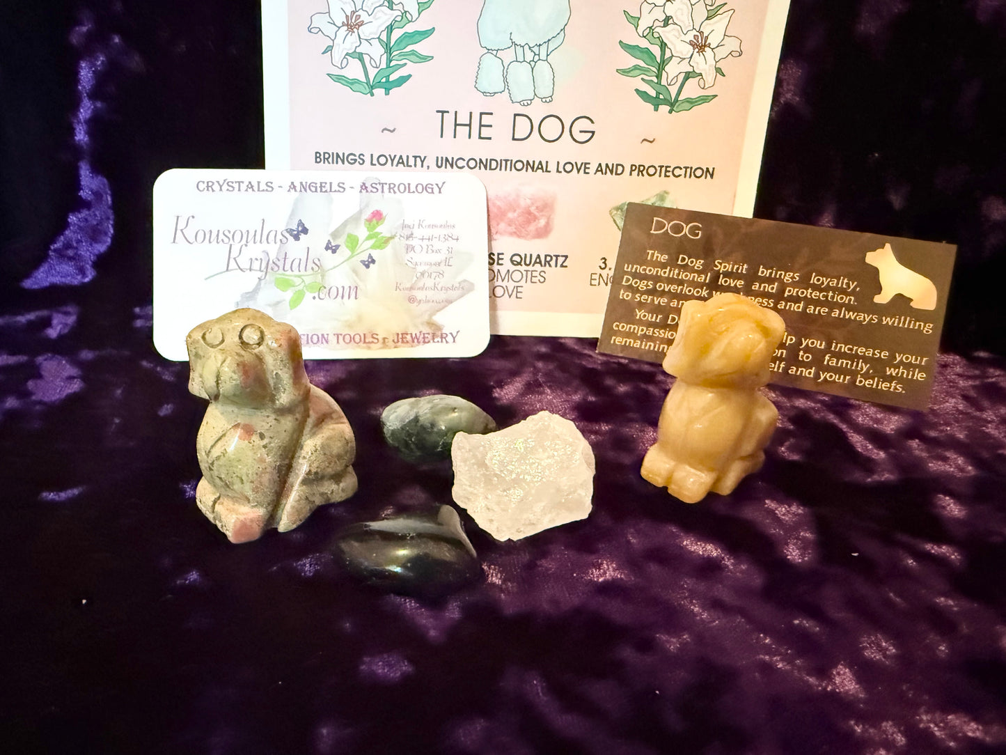 Spirit animal crystal gift set - The Dog