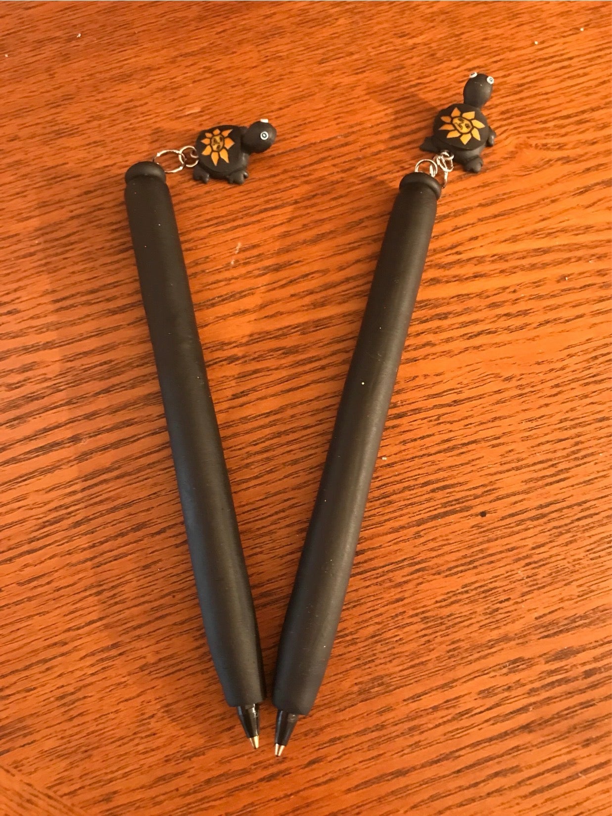Inkcantations!! Black Turtle refillable polymer clay pens.
