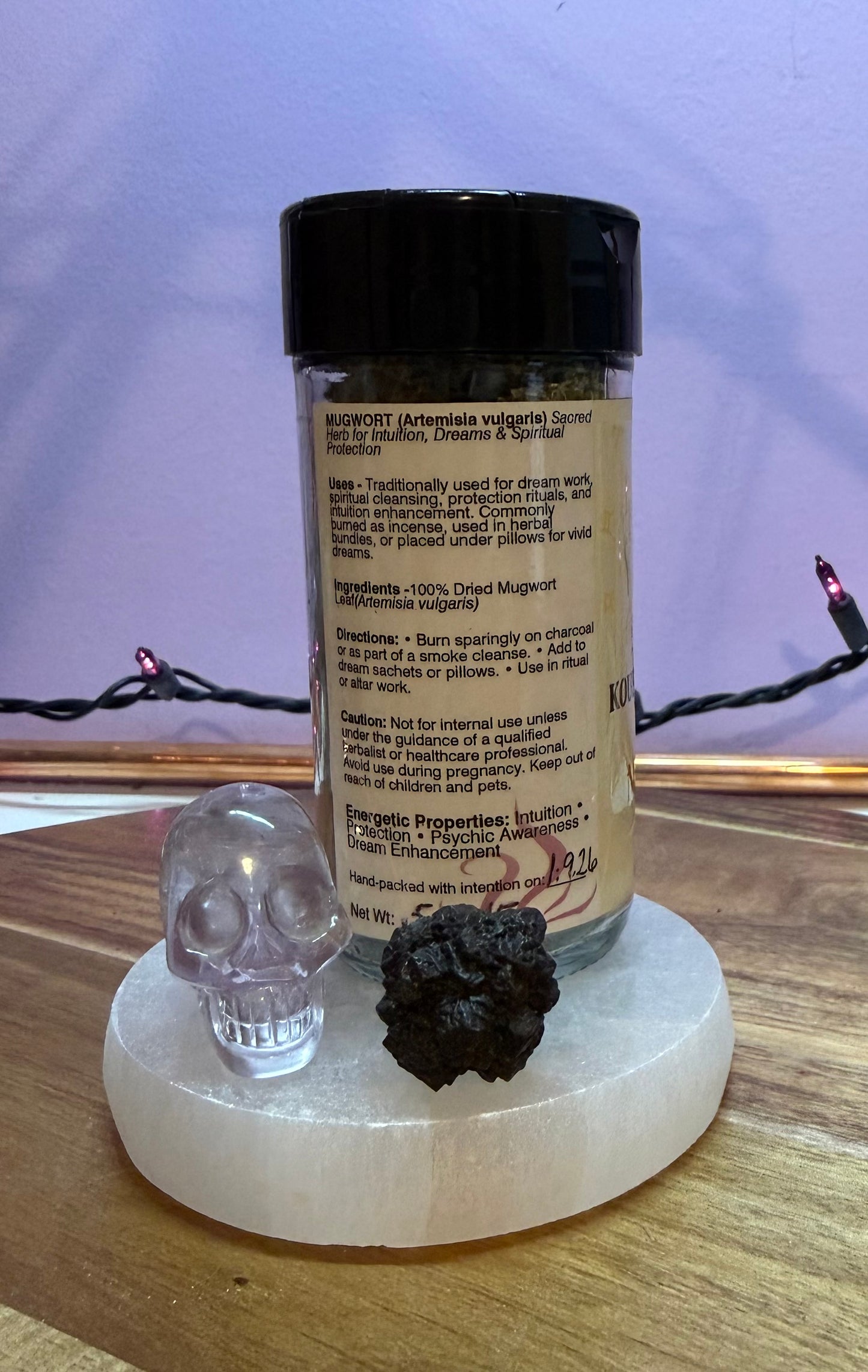 Certified Organic Mugwort Artemisia vulgaris 15 grams