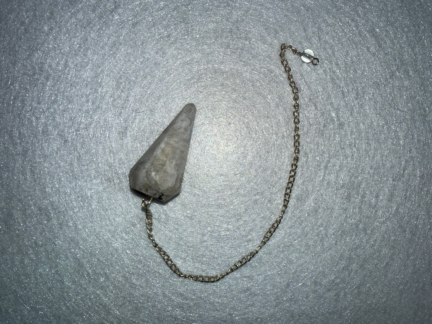Beautiful Rainbow moonstone Pendulum for meditation, dowsing, Reiki etc