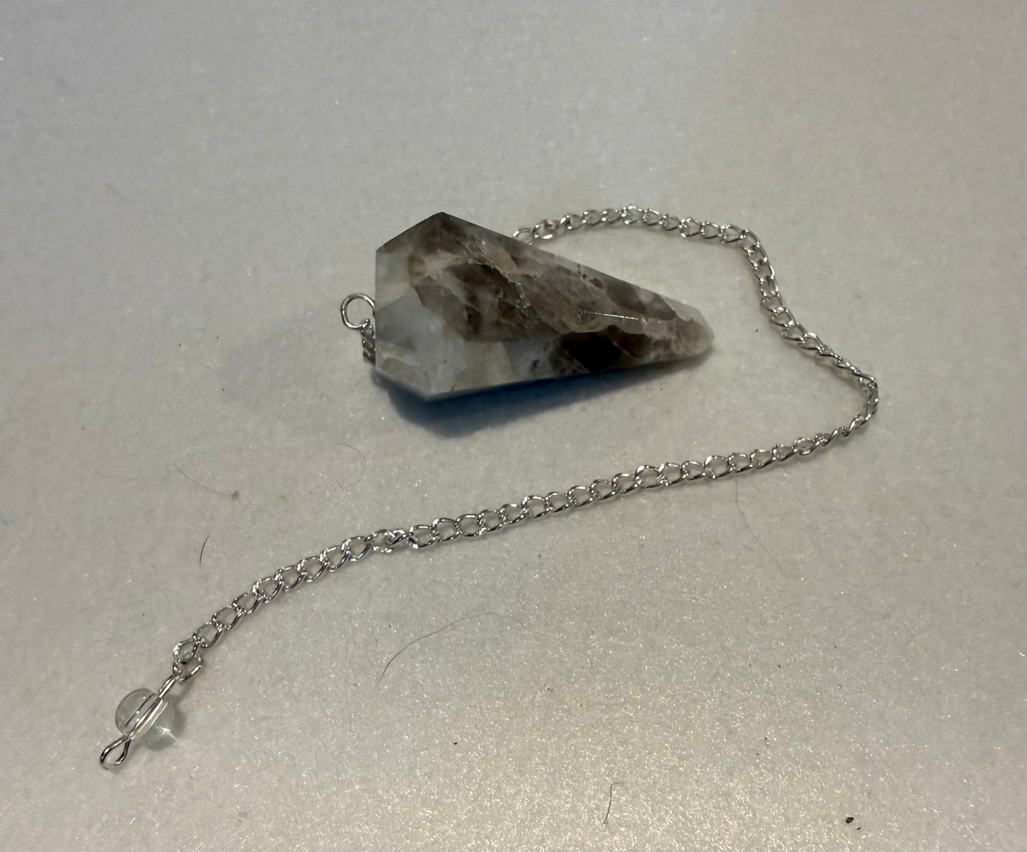 WOW! Rainbow moonstone Pendulum for meditation, dowsing, Reiki etc