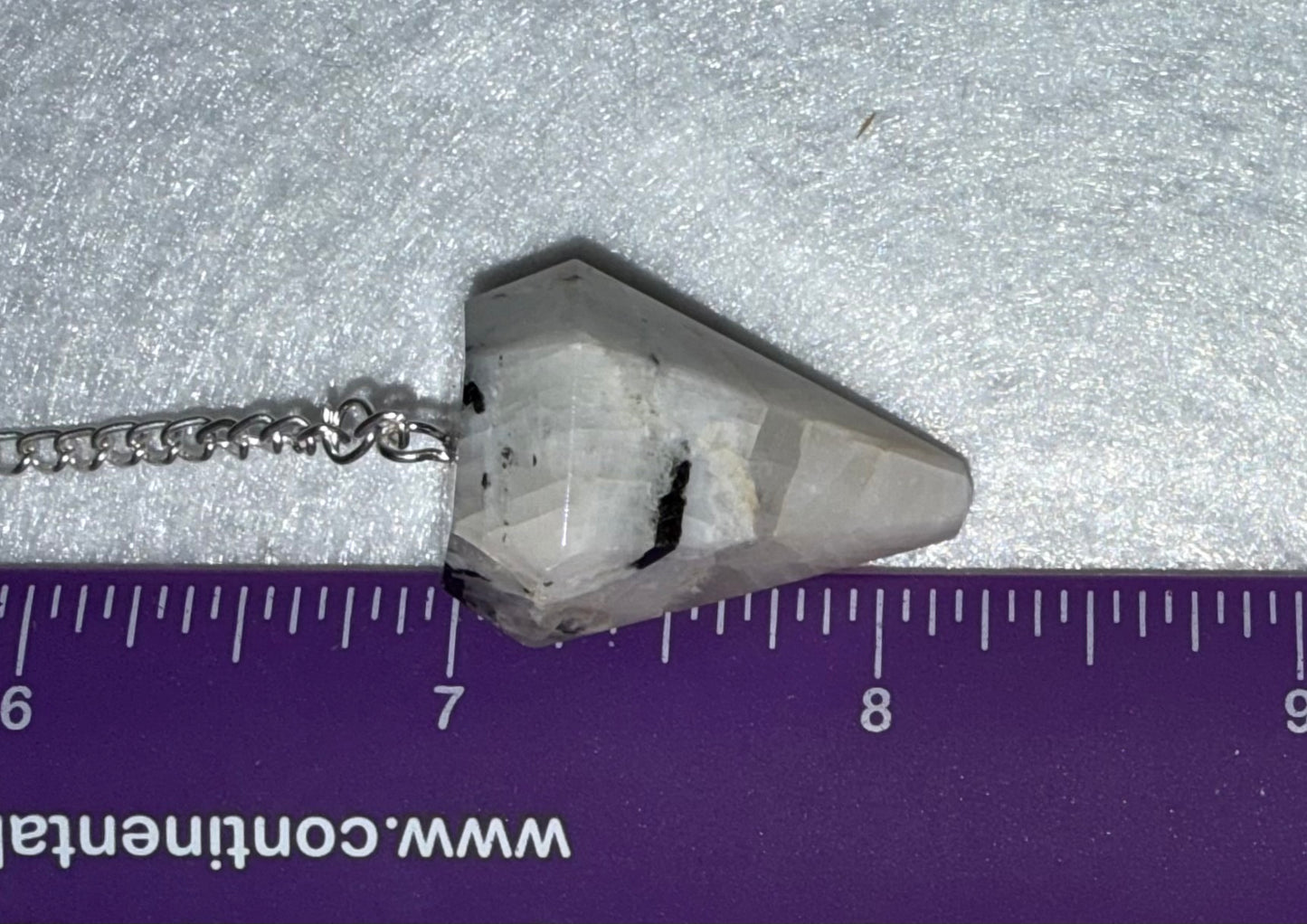 Rainbow moonstone Pendulum for meditation, dowsing, Reiki etc