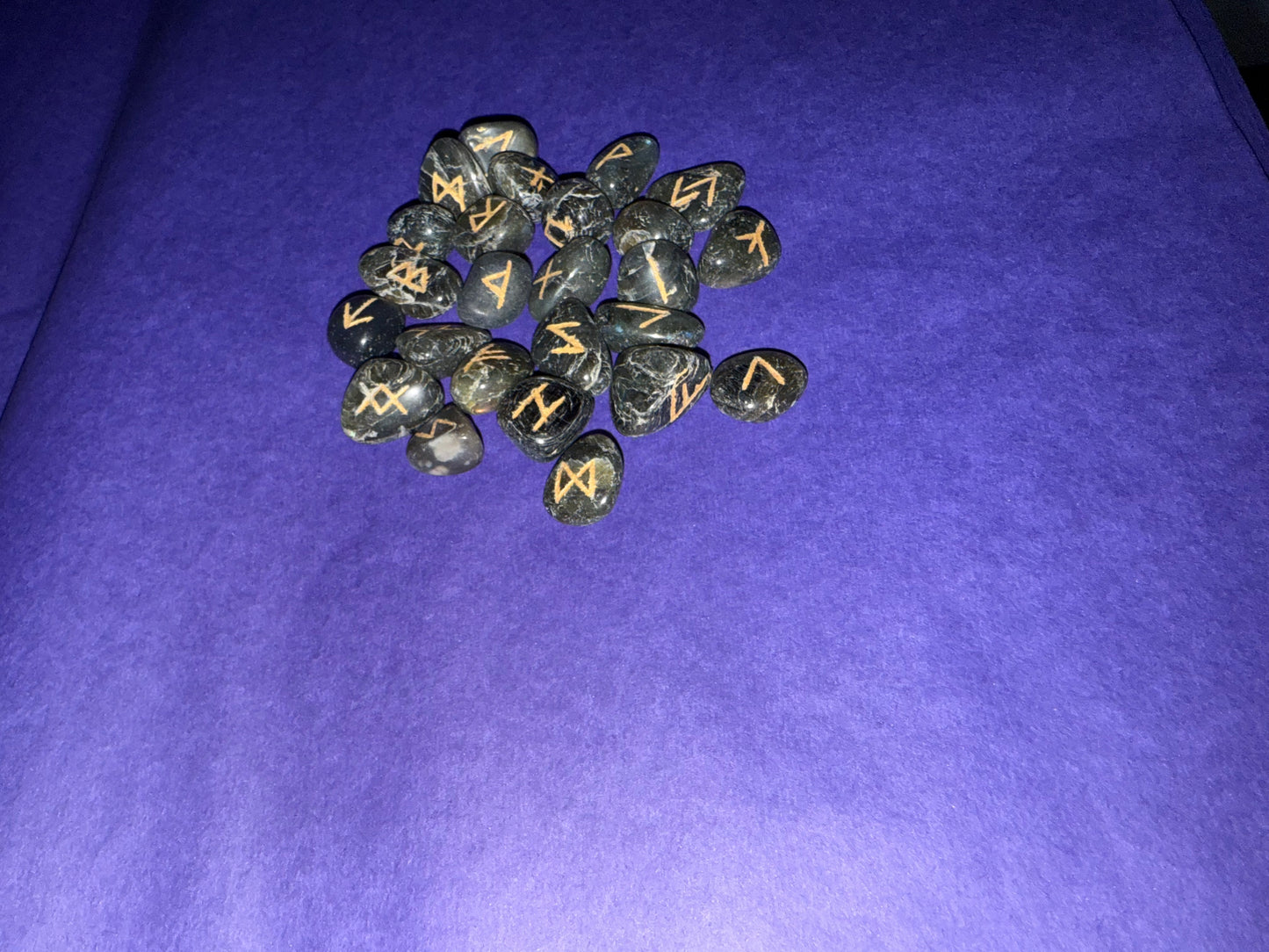 Magnificent Labradorite Runes Stones - 25 pieces