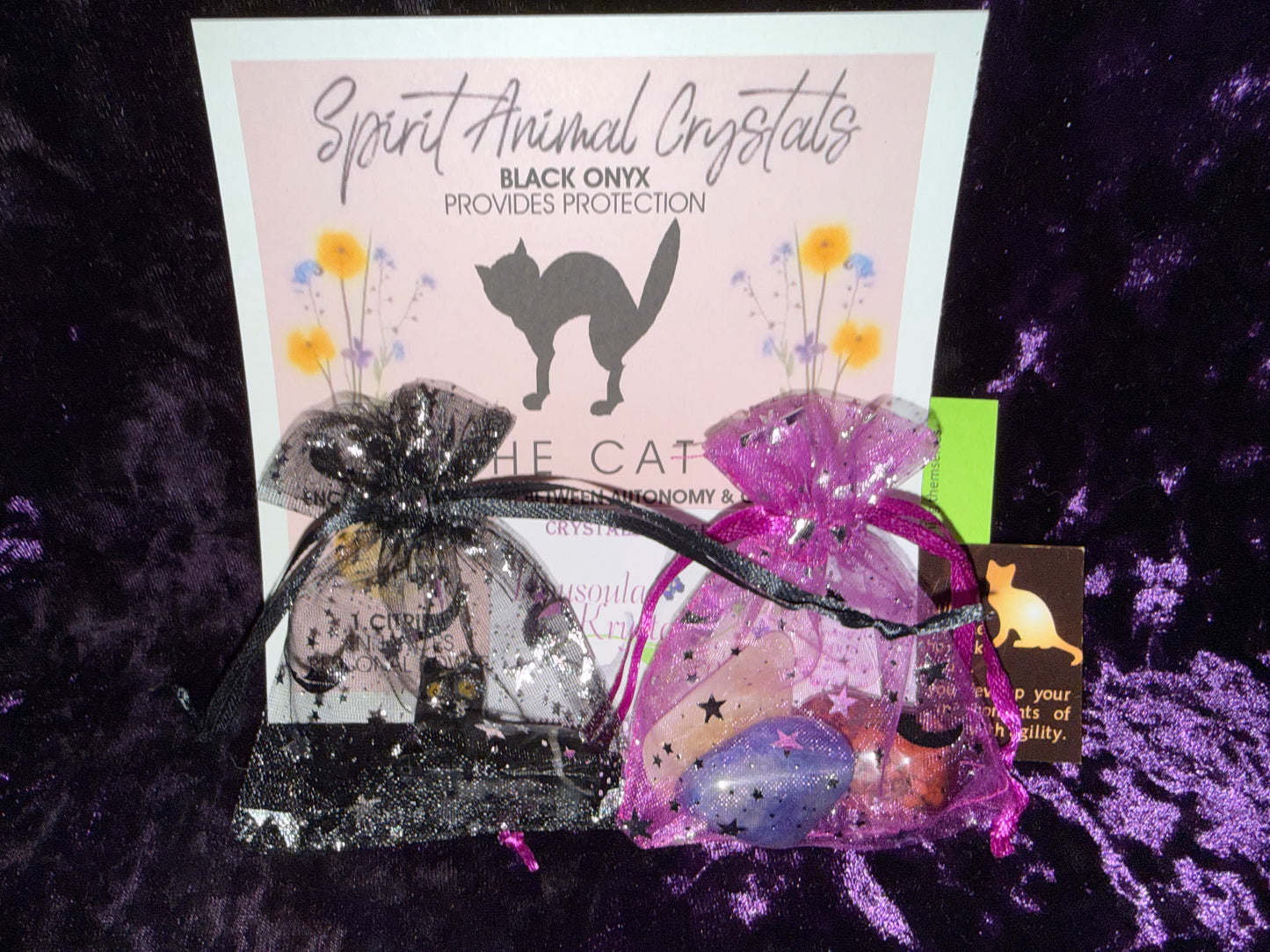 Spirit animal crystal gift set - The Black Cat