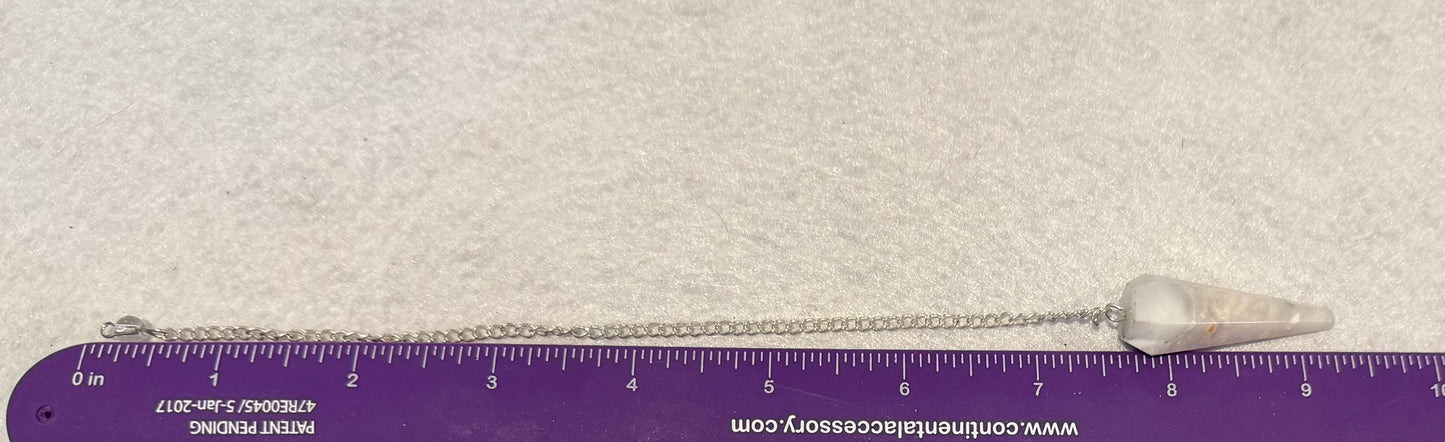 Rainbow moonstone Pendulum for meditation, dowsing, Reiki etc