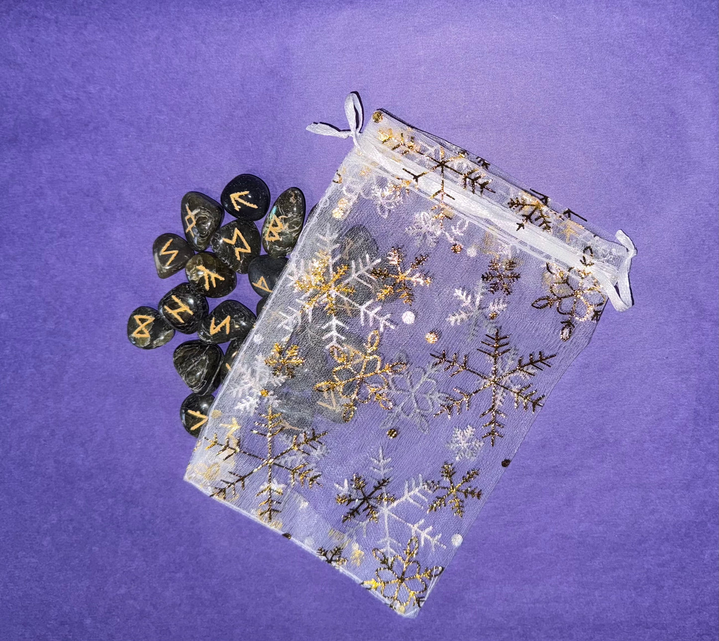 Magnificent Labradorite Runes Stones - 25 pieces