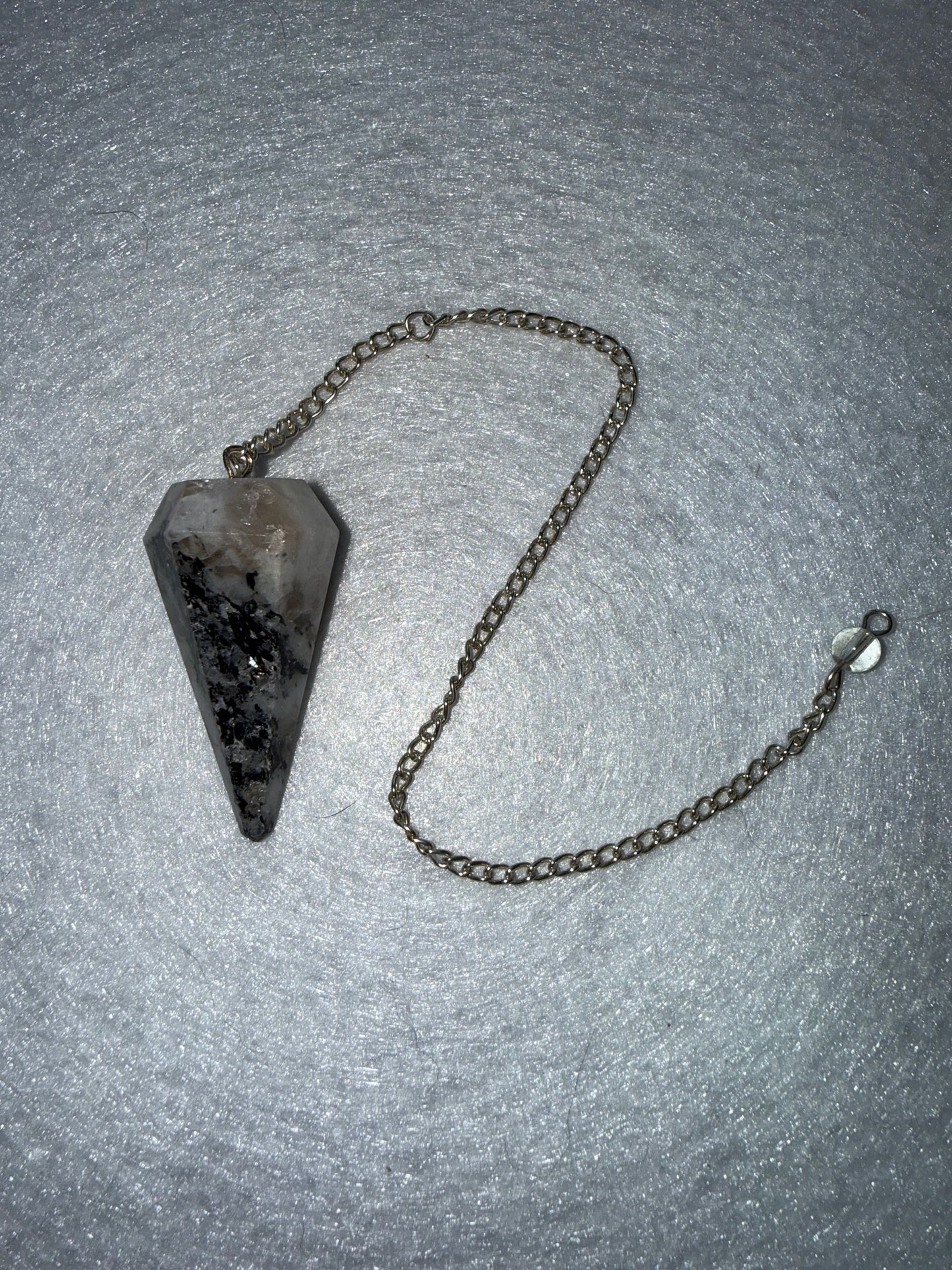 WOW! Rainbow moonstone Pendulum for meditation, dowsing, Reiki etc