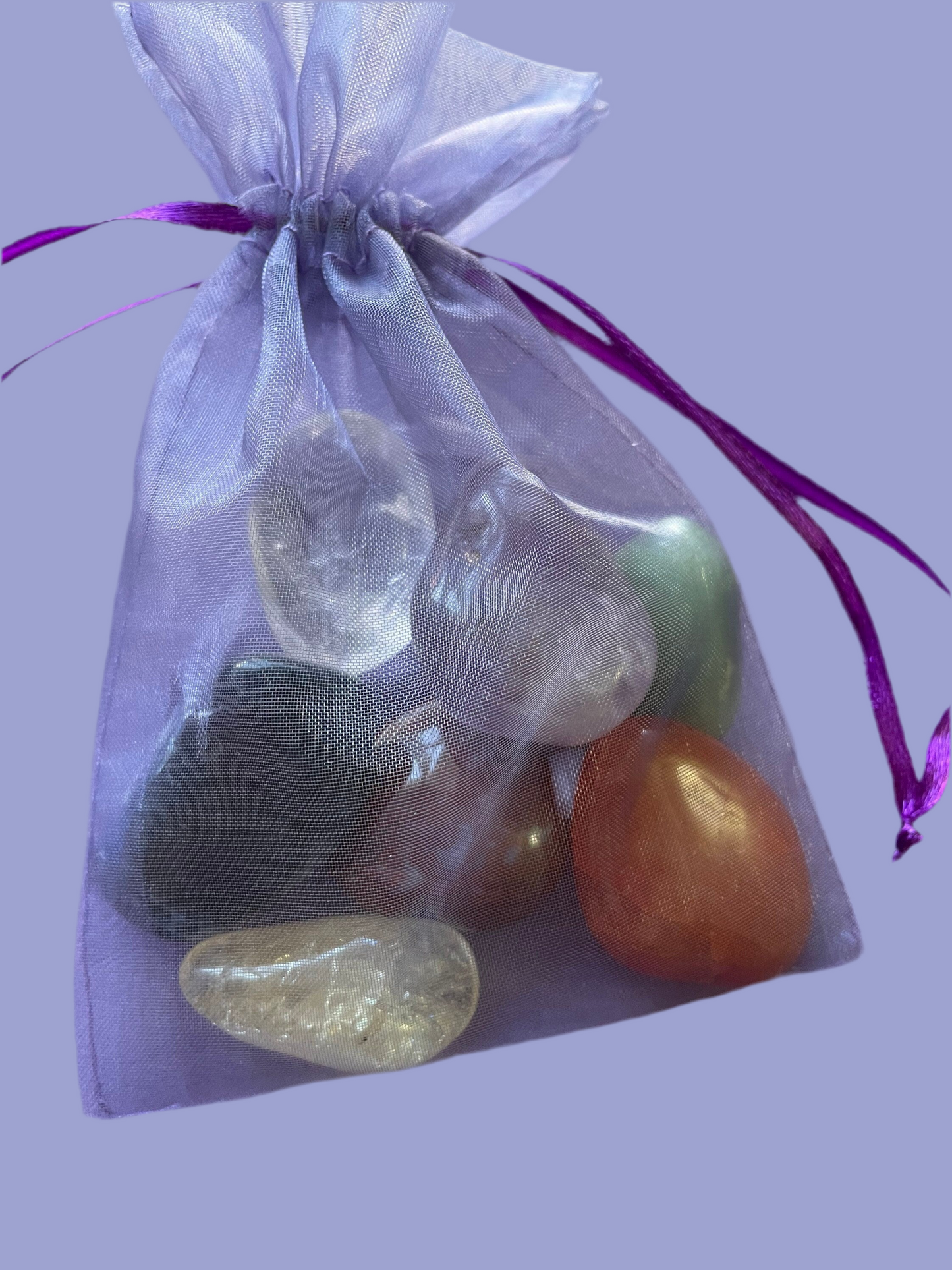 10 pc GIFT SET! Set of 7 Chakra crystals/stones Meditation stones, earrings and bracelet