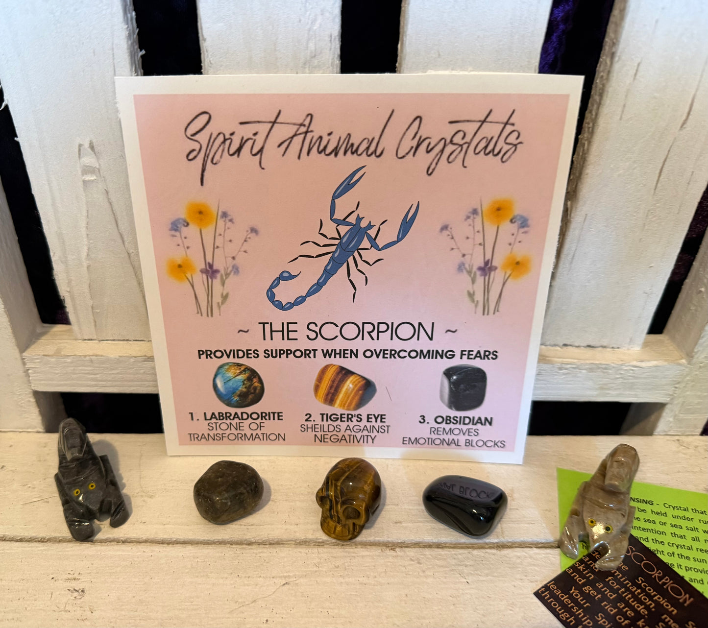 Spirit animal crystal gift set - The Scorpion