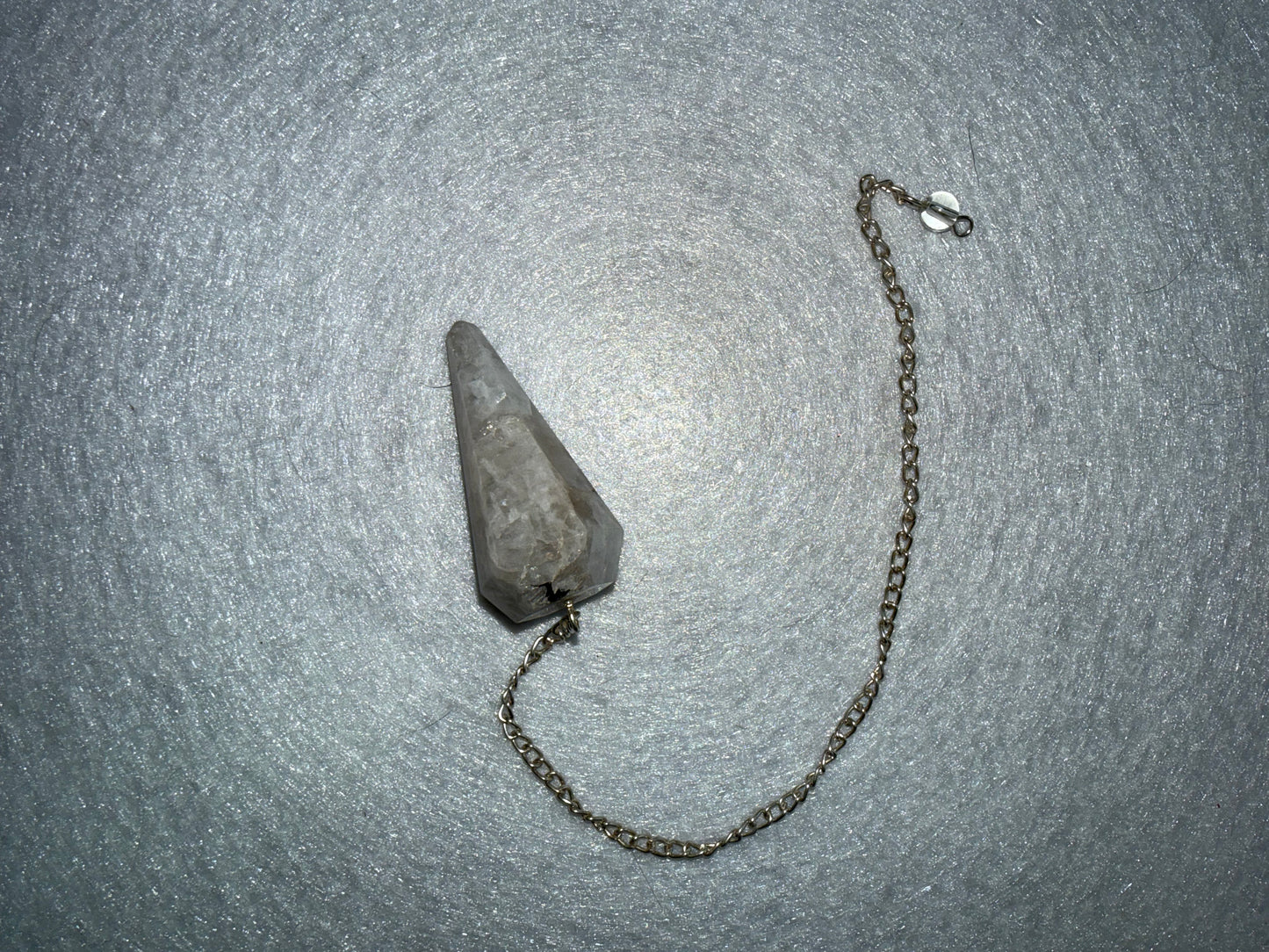 Beautiful Rainbow moonstone Pendulum for meditation, dowsing, Reiki etc