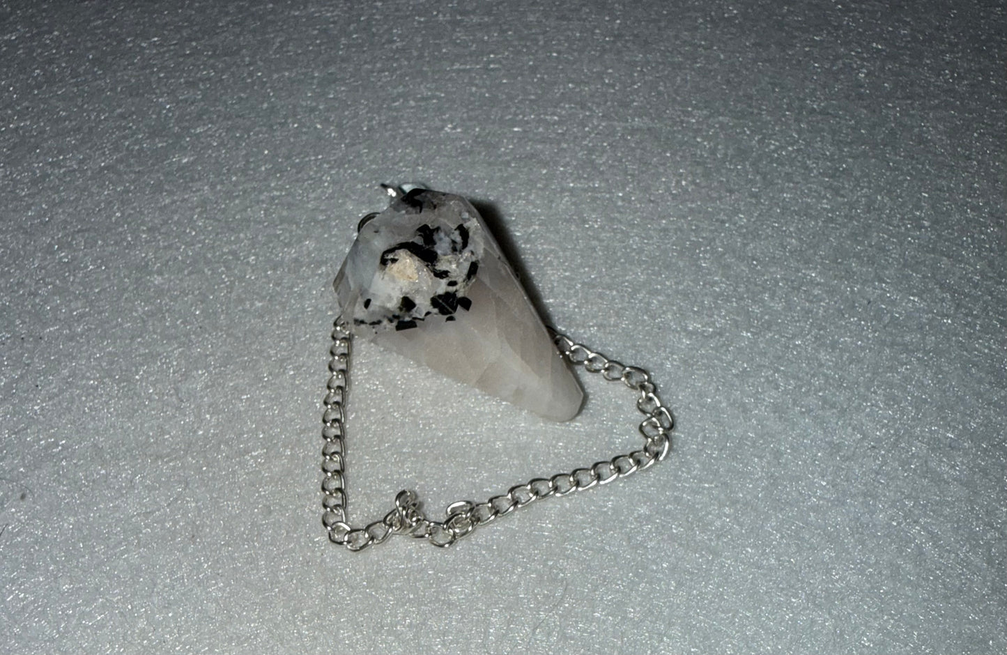 Rainbow moonstone Pendulum for meditation, dowsing, Reiki etc