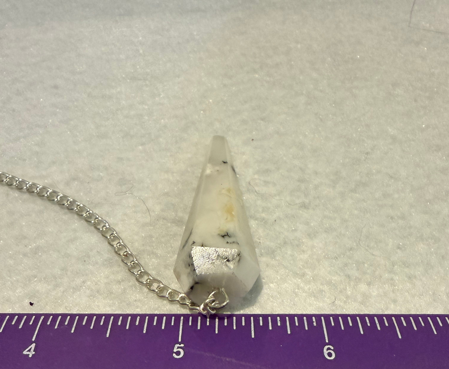 Rainbow moonstone Pendulum for meditation, dowsing, Reiki etc