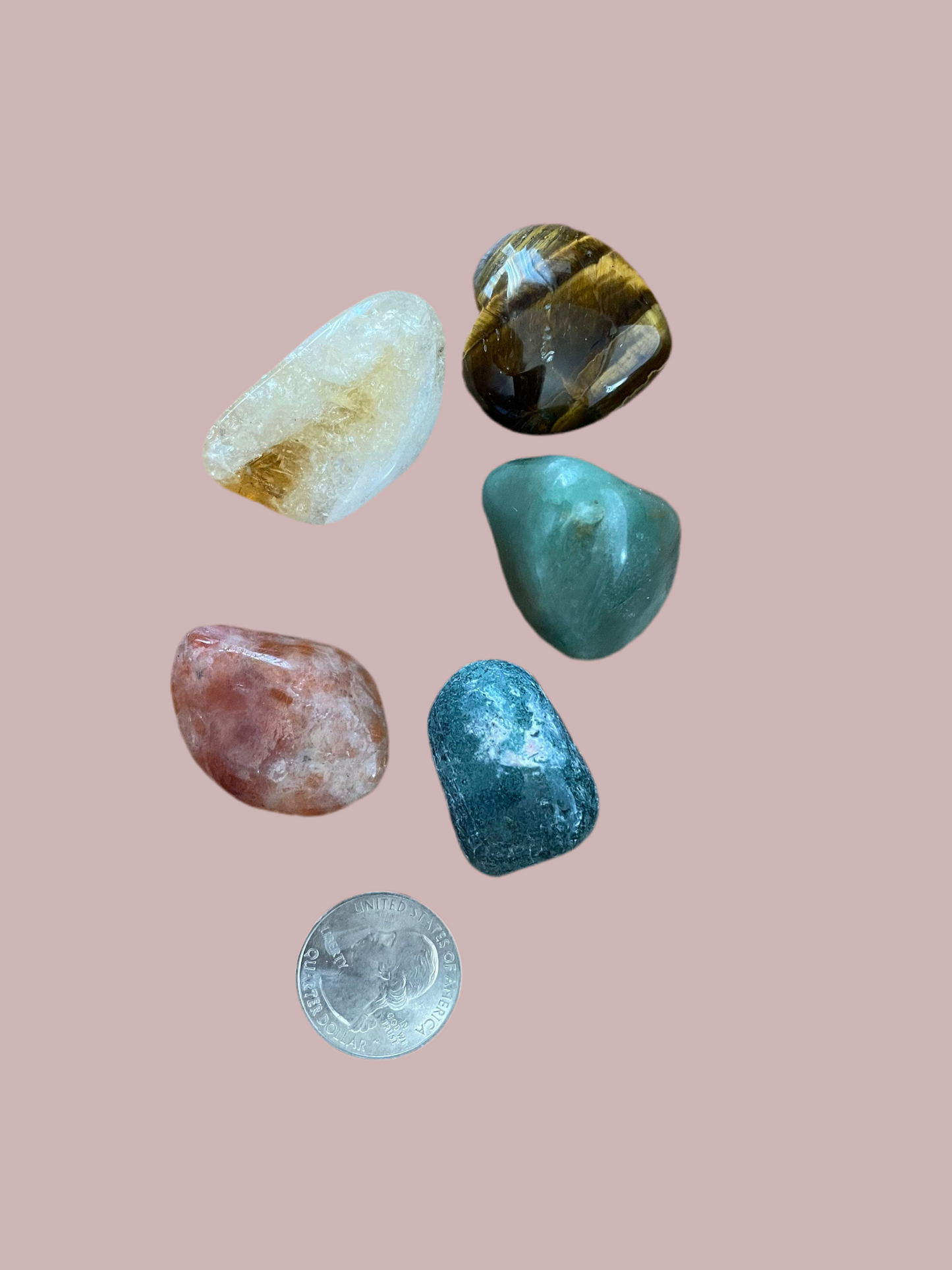 5 piece Prosperity Empowerment crystal set