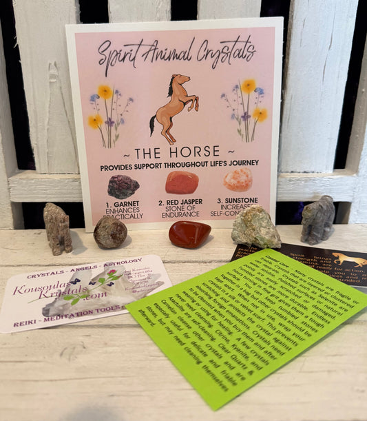 Spirit animal crystal gift set - The Horse