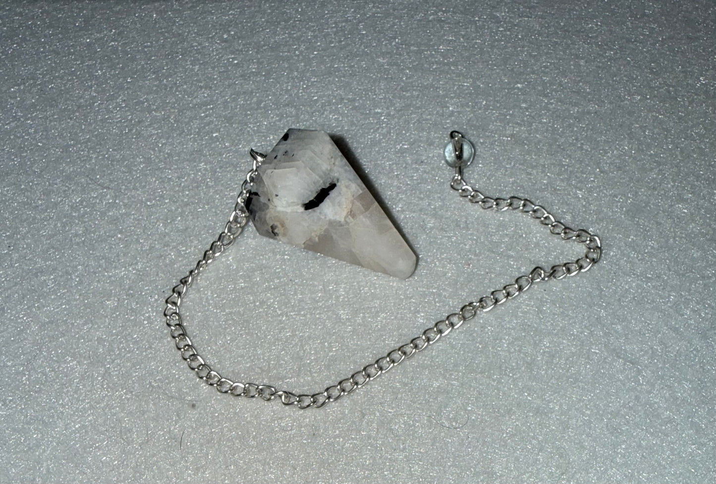 Rainbow moonstone Pendulum for meditation, dowsing, Reiki etc