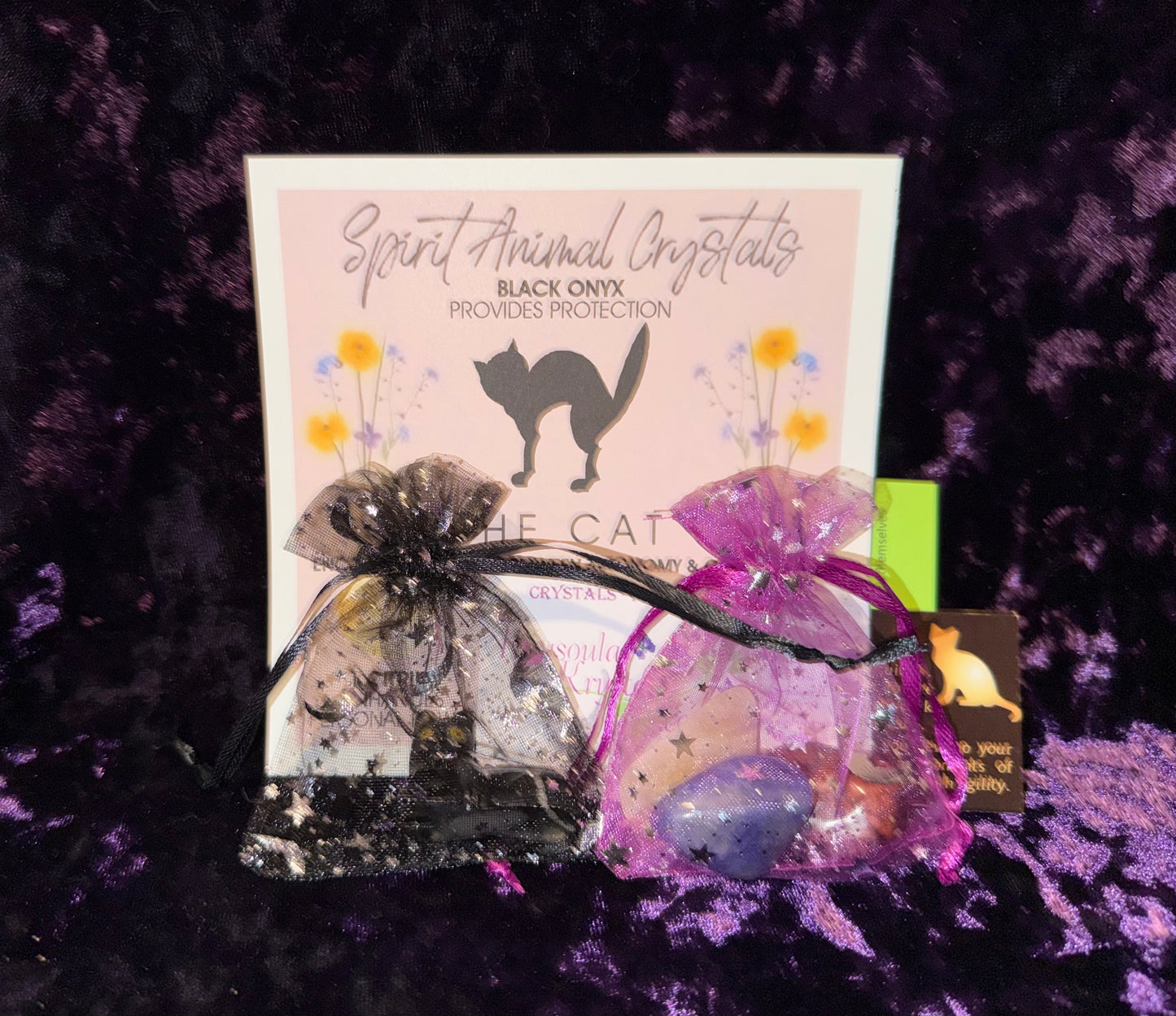 Spirit animal crystal gift set - The Black Cat