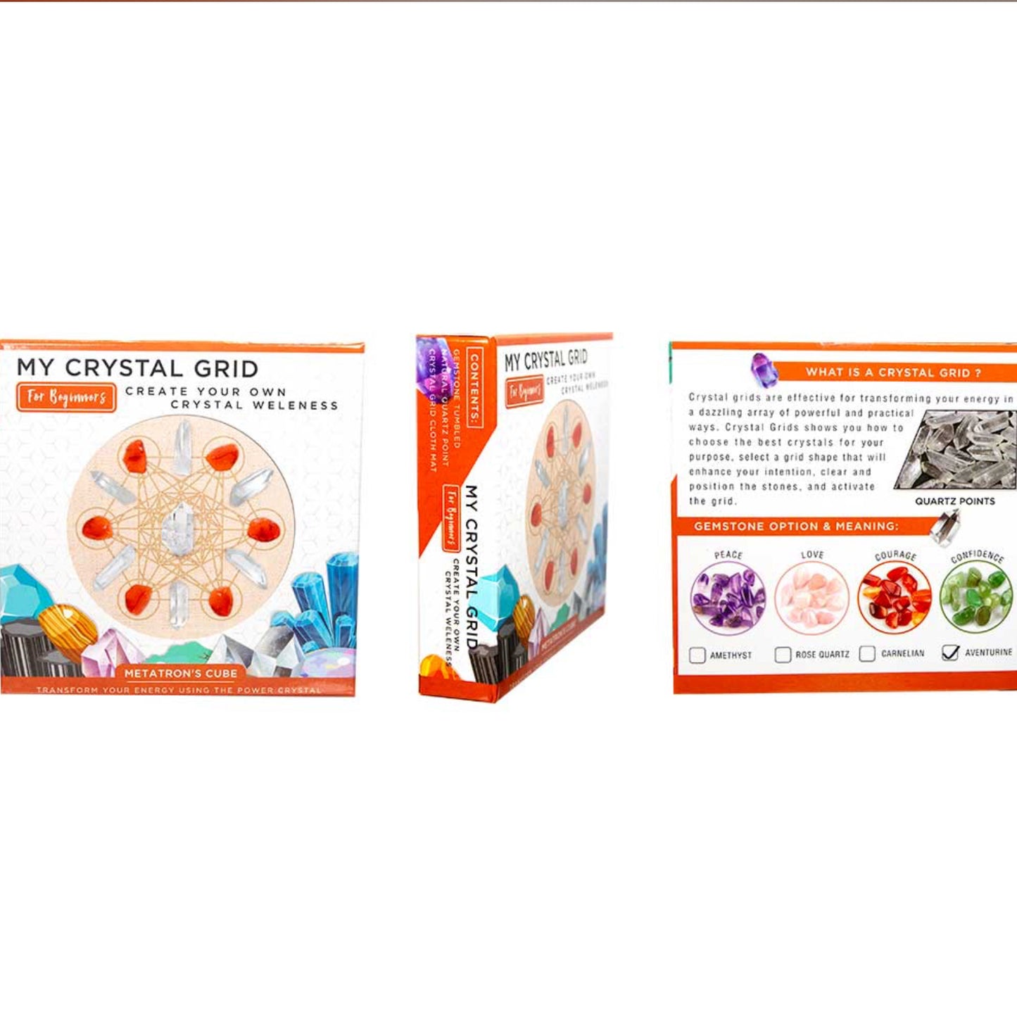 Metatrons Grid crystal set