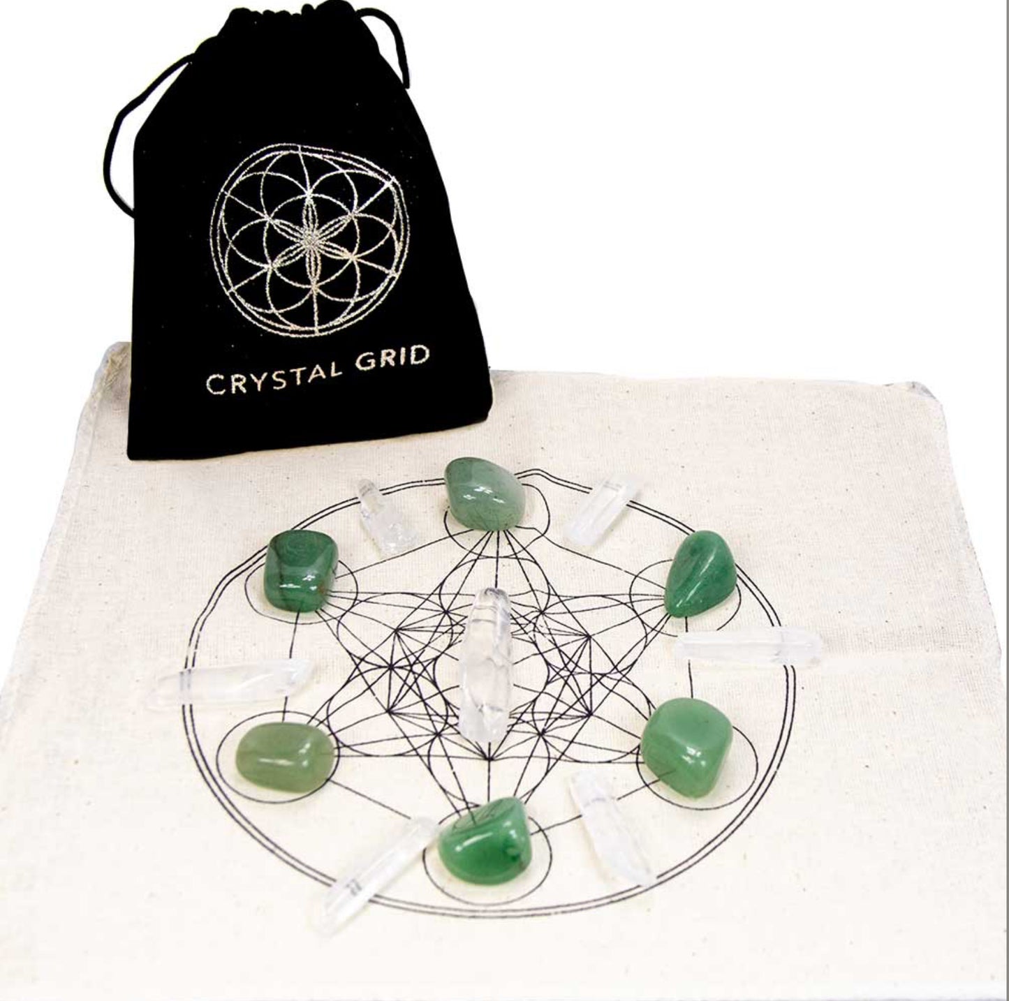 Metatrons Grid crystal set