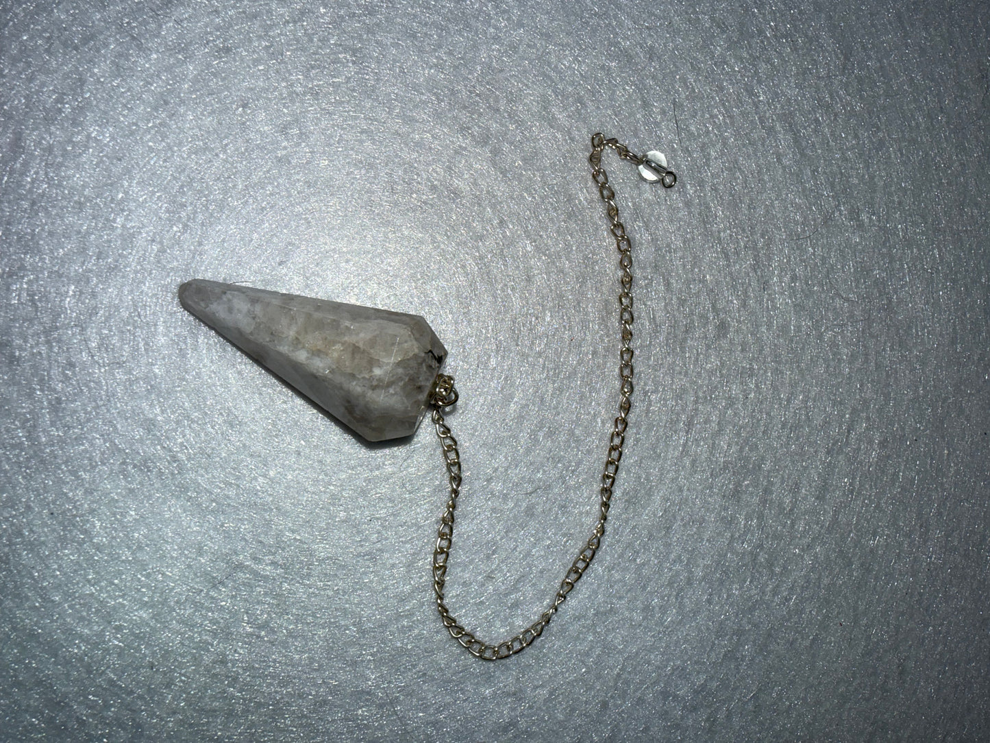 Beautiful Rainbow moonstone Pendulum for meditation, dowsing, Reiki etc