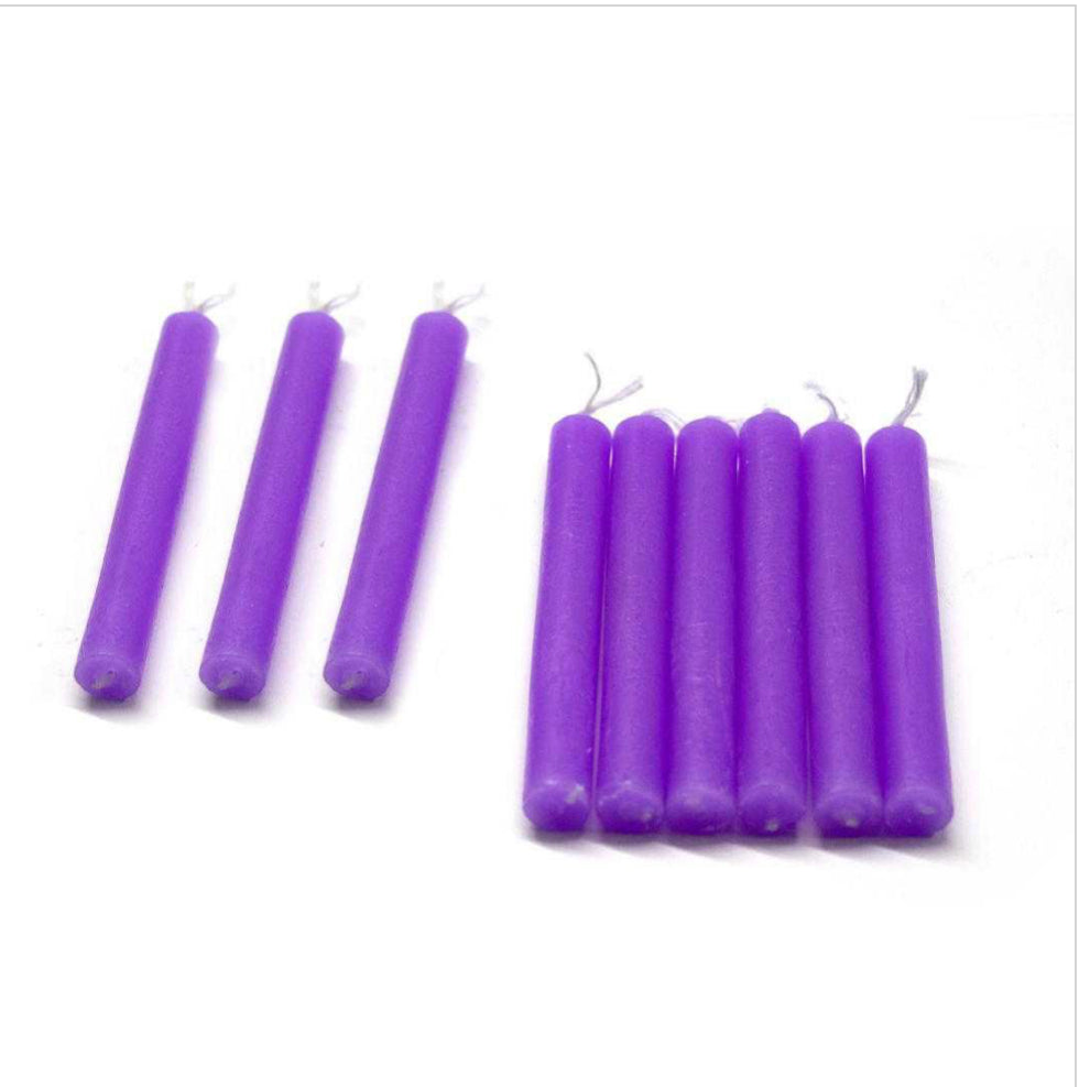 CHIME Set of 20 piece PURPLE 4” ritual candles -MINI