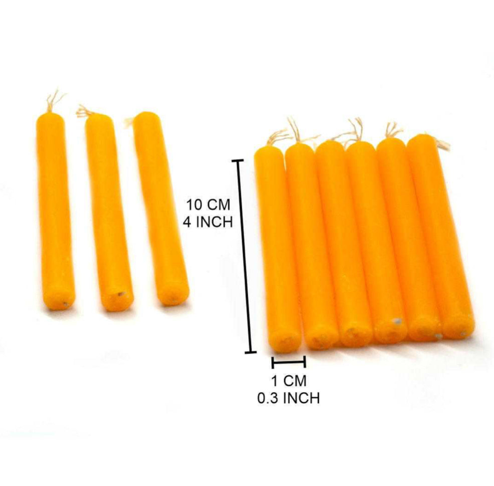 CHIME Set of 20 piece ORANGE 4” ritual candles -MINI