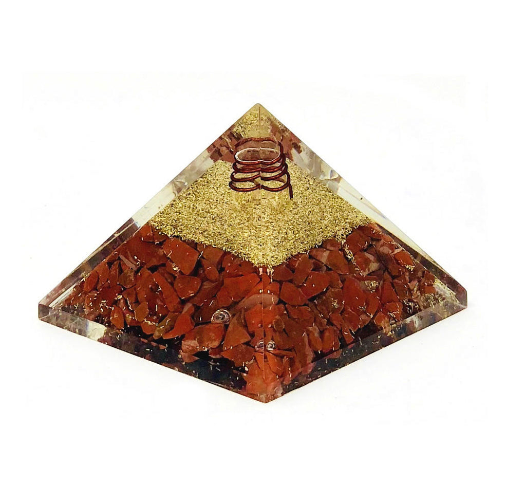 Sacral Chakra Orgone - Carnelian 55-60mm Energy Pyramid