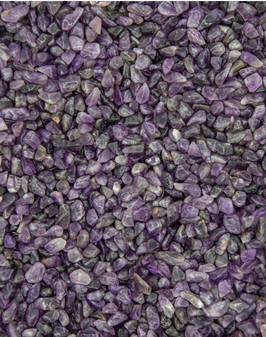 Tumbled Amethyst chips 13 ounces