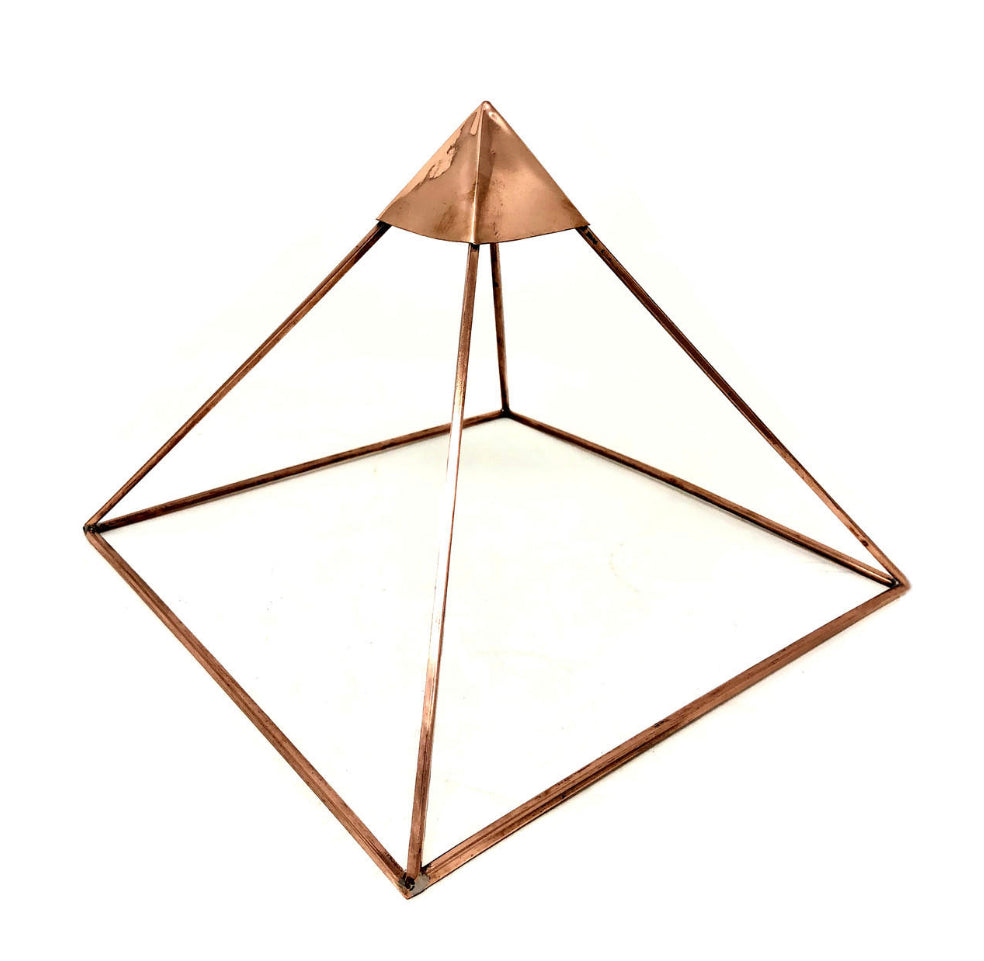 Copper Pyramid 9" for energizing crystals and pendulums and for meditation and healing.