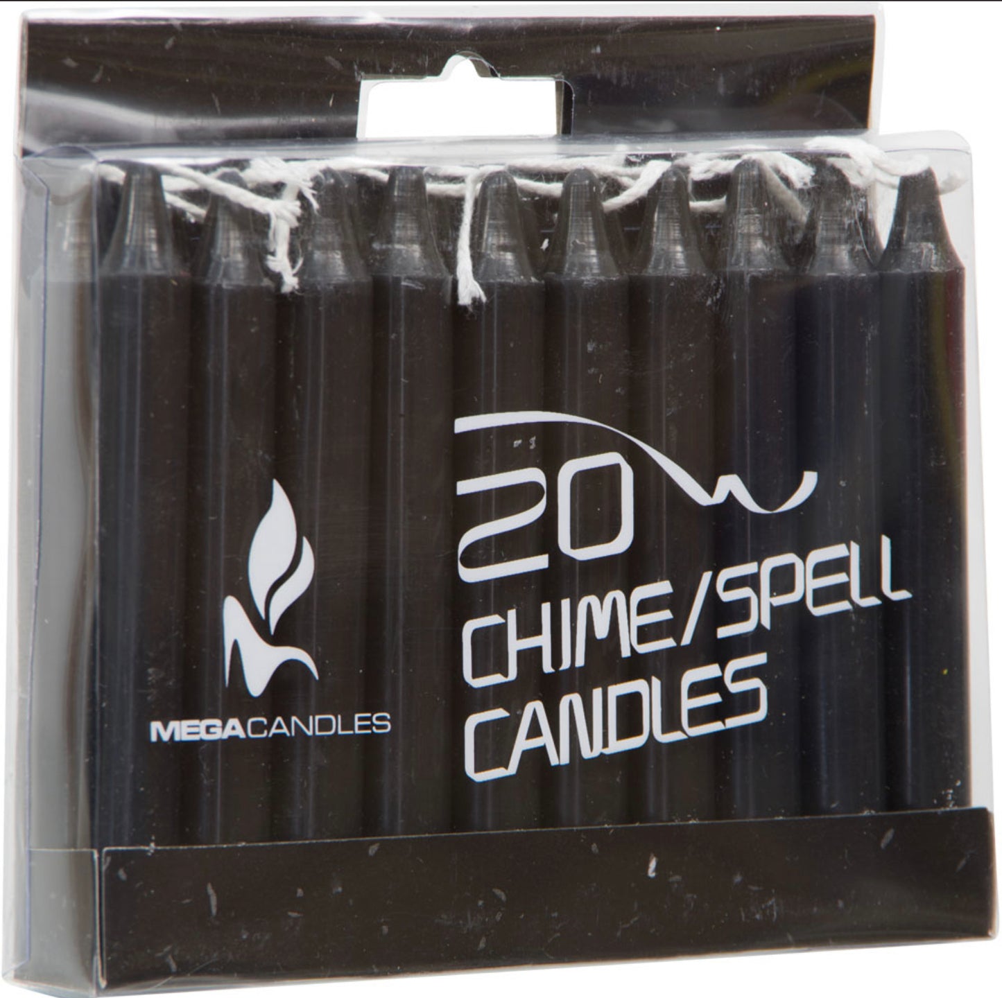CHIME Set of 20 piece BLACK 4” ritual candles