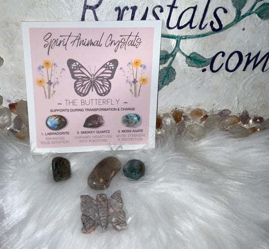 Spirit animal crystal gift set - The Butterfly