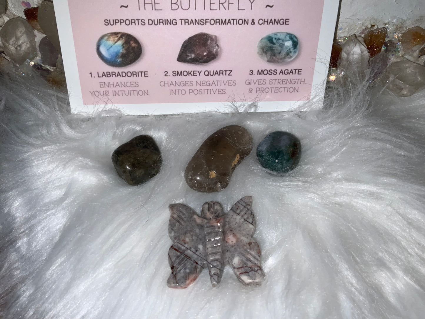 Spirit animal crystal gift set - The Butterfly