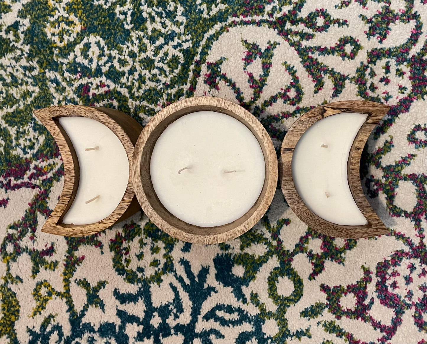 Moon Maidens Candle Collection - Full Moon - Vanilla - lead=free double wick