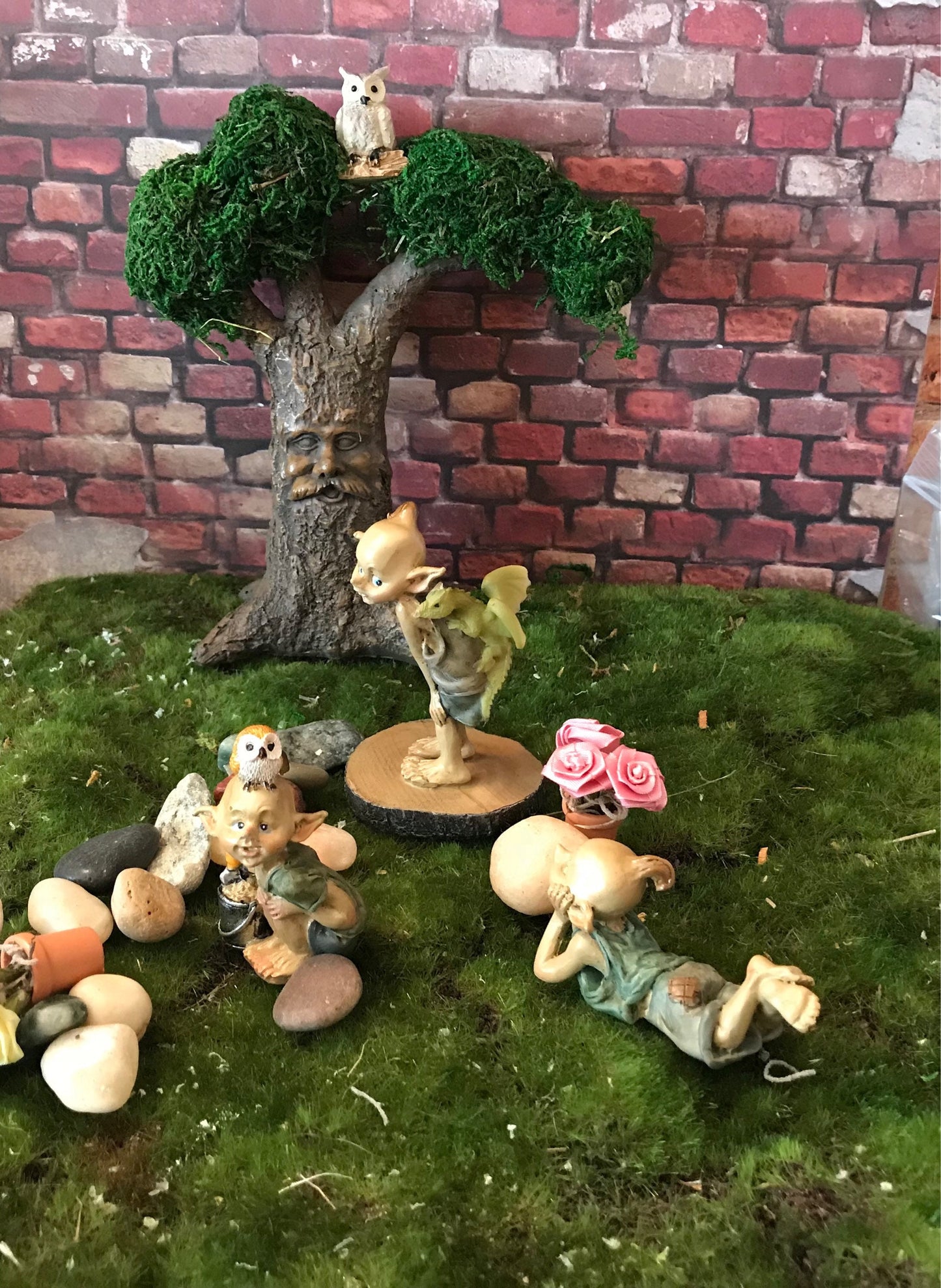 Pixie lovers garden pixie gardening with shovel and bucket